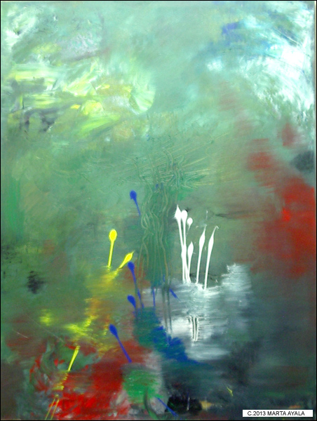 The Pond 30" x 40"