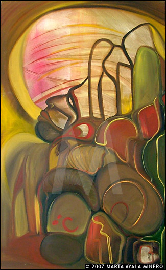 The Third Mayan&nbsp;&nbsp;30" x 48" &nbsp;&nbsp;US $935