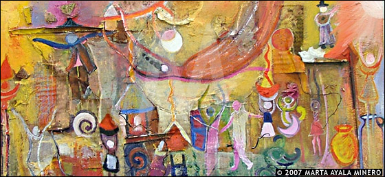 La Feria&nbsp;&nbsp;72" x 36" US $2900
